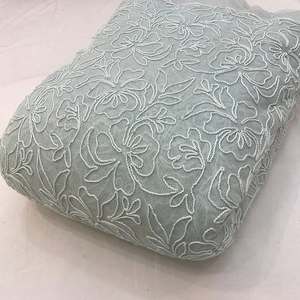 Tissu brodé africain de qualité supérieure, tissu en georgette à fils multiples pour robes de femmes, kaftans et vêtements de mode - Product Image 5
