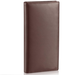 Portefeuille pour homme en cuir véritable léger de haute qualité avec logo personnalisé, long format, fabrication en usine, prix de gros - Product Image 1