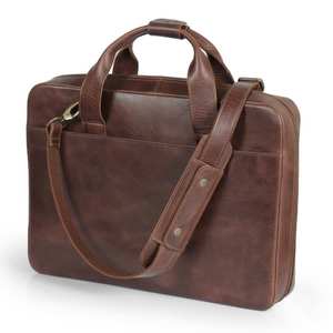 Sac à main en cuir véritable pour homme, sacoche pour ordinateur portable, sac à bandoulière, sac messager, sac de voyage, sac de bureau, grande capacité - Product Image 4