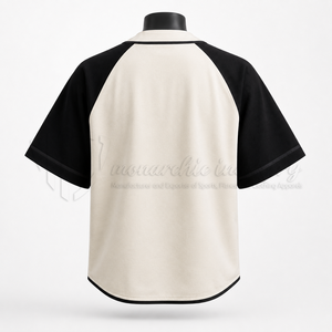 Maillot de baseball vintage à manches raglan, uniforme d'équipe personnalisé à boutons, anti-humidité, fabricant de vêtements de sport OEM ODM en gros - Product Image 2