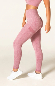 กางเกงโยคะผู้หญิงโลโก้สั่งทำ เอวสูง ชุดออกกำลังกาย ขายส่ง กางเกงโยคะเอวสูงผู้หญิง ผ้าสเตรช กางเกงออกกำลังกายสำหรับฟิตเนส - Product Image 4