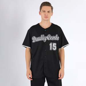 Hot Products Casual Style Custom <b>Printed</b> Baseball Shirts New Model Quick Dry Breathable Jerseys Custom Colors Front Plus Size - Product Image 2