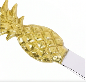 Pineapple Handle Cheese <b>Knife</b> Set Stainless Steel Blade Gold Silver <b>Spreader</b> 4 Pieces For Kitchenware - Product Image 2