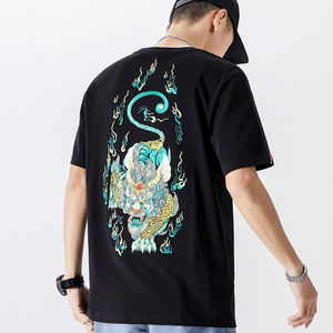 เสื้อยืดผู้ชายคุณภาพพรีเมียม ผลิตจากโพลีเอสเตอร์/คอตตอน รับทำโลโก้ปักไหมพรม ปักลาย ริงเกอร์ พิมพ์ลาย  ผ้าแคนวาสสีพื้น - Product Image 3