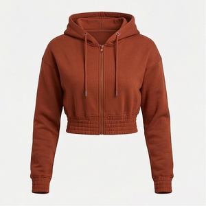 Sweat-shirt à capuche anti-boulochage respirant pour femme, style streetwear, vêtement de détente, couleur personnalisable, vente en gros - Product Image 1