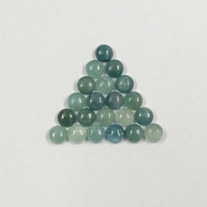 Cabochon naturel de qualité AAA Granddidierite Flatback 4mm 10mm pierres précieuses vertes semi-précieuses fabrication de bijoux bricolage en vrac calibré - Product Image 2