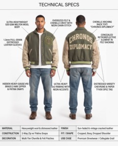 Blouson Bomber Homme Matelassé à Manches Décontractées, Veste Zippée Personnalisée, Vêtement d'Extérieur Tendance - Product Image 4