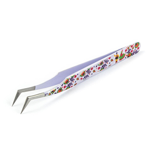 OEM Logo Durable Japanese Stainless Steel Anti-Static Smooth Tip Eyelash Tweezers 100% High Quality Professional Beauty Tool Low - Product Image 4