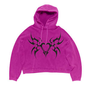 Sudadera con Capucha Unisex Moderna, Informal, con Estampado DTF Personalizado, Bordada, Ecológica, Lavada con Ácido, Mezcla de Poliéster y Algodón - Product Image 1