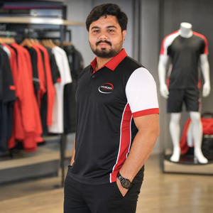 Maßgefertigte Herren-Sublimationspaneele für Hemden Atmungsaktive Schnelltrocknende Polyester/Baumwolle Sportbekleidung mit Eigenem Logo - Product Image 4
