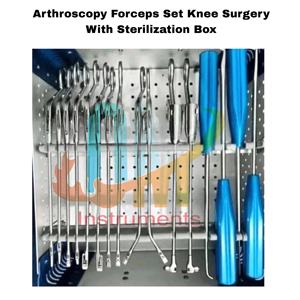 Juego de 16 Instrumentos Manuales para Artroscopia de Rodilla, Kit de Punzones de Alta Calidad, Acero Inoxidable de Grado Médico, Estándar Alemán, Caja con Certificación ISO/CE - Product Image 2