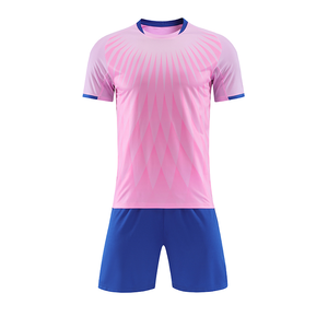 High Quality Breathable Kid's Adult's <b>Cheap</b> Football Uniform Custom Name and Number Team Soccer Jersey <b>Set</b> - Product Image 4