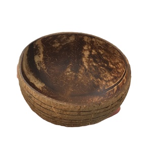 Bol de fruits à salade en bois de noix de coco artisanal/fait à la main bol en coquille de noix de coco pour la décoration intérieure vente en gros à bas prix - Product Image 1