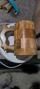 แก้วอะคาเซียทำจากไม้สำหรับแก้วกาแฟและหมีสำหรับห้องครัวและโต๊ะทำด้วยมือแก้วเครื่องดื่มทำจากไม้สำหรับทำให้สกปรกมีจำหน่ายจำนวนมาก - Product Image 5