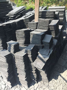 Piedra Natural, <span class=keywords><strong>Pizarra</strong></span> <span class=keywords><strong>Negra</strong></span> para Pisos, Tejas para Techos, Losas, Ignífugas, para Construcción <span class=keywords><strong>de</strong></span> Casas, Cubierta para Techos - Product Image 3