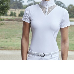 Camiseta de Equitación Elástica en 4 Direcciones de Alta Calidad, Capa Base para Competición, Camisa de Polo con Tela Técnica Suave al Tacto - Product Image 3