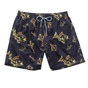 Shorts de bain pour hommes personnalisables en gros, résistants à l'eau et au vent, séchage rapide, tissu imperméable, grandes tailles - Product Image 1