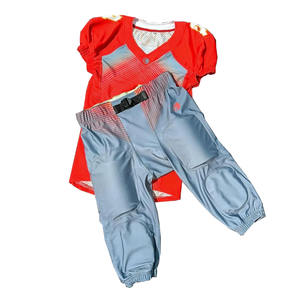 Conjunto de uniforme de fútbol americano personalizado con nombre y número del equipo, jersey y pantalones transpirables de fútbol americano - Product Image 1