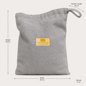 Bolsa de Almacenamiento para Secador de Pelo de Algodón Reciclado, 225 GSM, 30x40 cm, con Cordón, Bolsa de Viaje, Logotipo Personalizado, Venta al Por Mayor, OEM, Marca Privada, B2B - Product Image 6