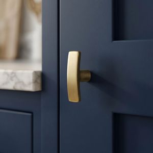Antique Brass Cabinet Knob T Handle Single Hole Drawer Pull Furniture Handle for Kitchen Bathroom <b>Wardrobe</b> T Knob - Product Image 2