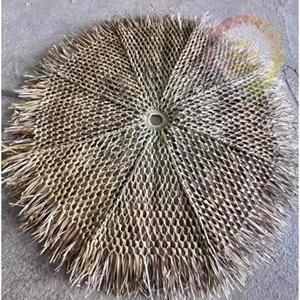 Foldable thatch grass umbrella cover 1.8m 2.1m 2.6m Traditional Design Roofing <b>Sheet</b> Thatch Style Thatch Roof <b>Tiles</b> - Product Image 4