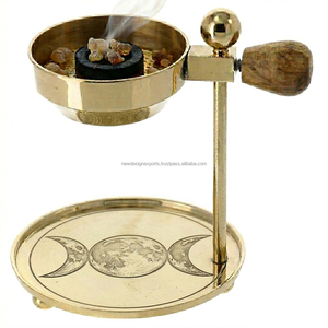 Brûleur d'encens en laiton durable et réglable, écologique, avec fonction anti-odeur pour une utilisation printanière et estivale - Product Image 6