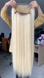 300 grammes 3 faisceaux avec combo de dentelle suisse pour faire une perruque à partir de 1005 extensions de cheveux vietnamiennes - Product Image 2