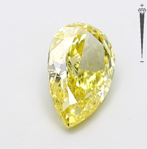 Diamante Cultivado en Laboratorio con Certificación IGI, Corte Pera Modificado de 2.53 CT, Color Amarillo Intenso Fantasía, Claridad VS2, CVD LG 795645754 para Joyería - Product Image 2