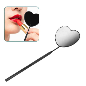 Premium Luxury Personalized Matte Finish Wall Mounted Stainless Steel Eyelash Mirror Ergonomic Textured Grip for Professional - Product Image 2