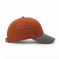 Casquette de baseball professionnelle 100% coton 6 panneaux avec boucle argentée en cuivre, design sportif imperméable, service OEM, nom d'équipe, toutes saisons