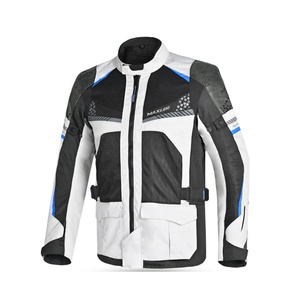 Motor Bike <b>Jacket</b> and <b>Motorcycle</b> Gear with Body Armor Foam Padding & Breathable Cordura Fabric, - Product Image 1