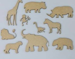 ชุดของเล่นไม้แกะสลักด้วยเลเซอร์จาก MDF รูปทรงต่างๆ พร้อมชื่อ ของเล่นเสริมพัฒนาการสำหรับเด็ก ชุด 9 ชิ้น สินค้าขายดี - Product Image 4