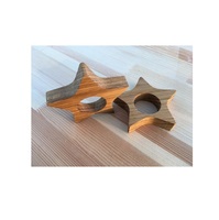 Anneaux de serviette en bois en forme d'étoile, design ajouré, décoration de table moderne, écologiques, personnalisables, pour fêtes