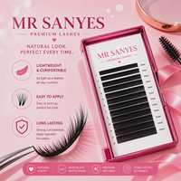 Extensions de cils personnalisées, prix d'usine premium, cheveux synthétiques doux pour un maquillage quotidien naturel