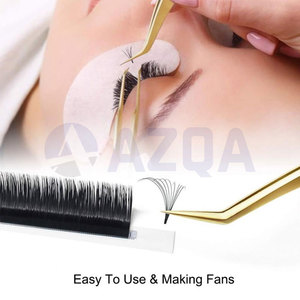 Pince à épiler professionnelle pour extensions de cils en acier inoxydable plaqué or 132 mm avec pointe de précision de 17 mm - Product Image 4