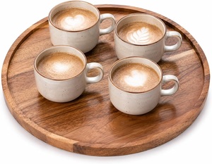 Bandeja de Madera Premium Unicorn Handicrafts para Café, Té, Desayuno, Aperitivos, Comida, Bebidas, Hogar, Hotel, Restaurante - Product Image 4