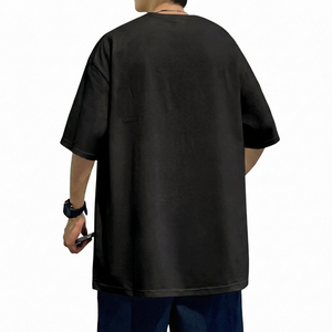 T-shirt formel en coton tricoté 100 % pour homme, coupe classique, manches courtes, col roulé, uni, respirant, écologique - Product Image 6