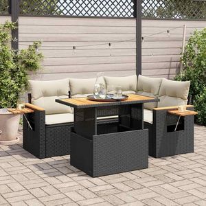 Ensemble de canapés de jardin noirs - Product Image 1