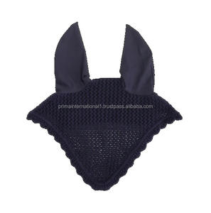 Masque anti-mouches pour chevaux léger et personnalisé OEM Bug Shield avec couverture du nez et des oreilles pour le spectacle Horse Fly Veil - Product Image 4