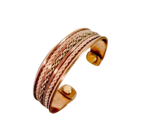 Brazaletes de Metal Pulido con Patrón de Cuerda de Latón y Cobre de Alta Calidad para Mujer, Estilo Béisbol en Capas, Regalo de Aniversario de Moda - Product Image 4