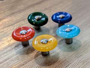 Candy Pop Resin Knob Set Colorful Glossy Cabinet Pull Modern <b>Retro</b> Drawer Handle cabinet knob creative home <b>decor</b> - Product Image 2