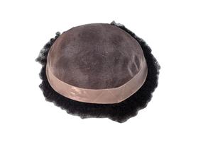 Perruque 100% cheveux humains indiens, style afro, toupet avec vague profonde lâche et vague naturelle, imperméable, Taz Hairb BD Mono Base - Product Image 2