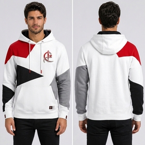 Sweat à capuche d'hiver pour homme de qualité supérieure, couleur unie, tissu polaire, chaud, écologique, respirant, design confortable de la capuche, durable - Product Image 6