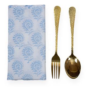 Servilletas de Algodón Orgánico al por Mayor, Hechas a Mano con Estampado Floral, Ligeras y Lavables - Product Image 1