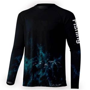 Camisetas de Pesca con Diseño Personalizado por Sublimación, Manga Larga, 100% Poliéster Spandex, Cuello Redondo, Ropa de Pesca de Alto Rendimiento - Product Image 3