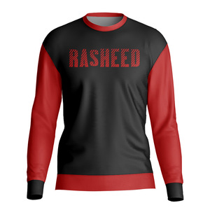 Camiseta de manga larga de alta calidad para hombre, 100% algodón, ropa sencilla, a la moda, transpirable, con cuello redondo. - Product Image 3