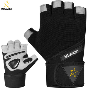 Gants de fitness respirants avec support de poignet rembourré, protection supplémentaire de la paume, pour le cyclisme, l'entraînement en suspension et les tractions - Product Image 1