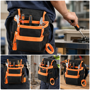 Professional Multi Pocket <b>Tool</b> Organizer Pouch with Adjustable Waist <b>Belt</b> for Hand <b>Tools</b> - Product Image 3