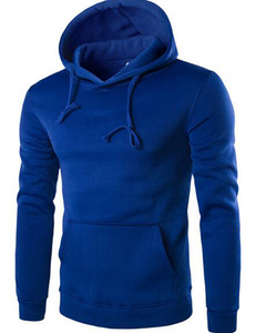 Sudadera con Capucha Extra Grande y Gruesa, Lisa, Teñida, para la Temporada de Invierno, Sudadera con Capucha de Estilo Vintage para Hombre - Product Image 4