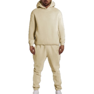 Logo personnalisé hommes mode sweats à capuche ensembles surdimensionné hiver épais topwear col rond sweat à capuche uni pour hommes 2026 - Product Image 4